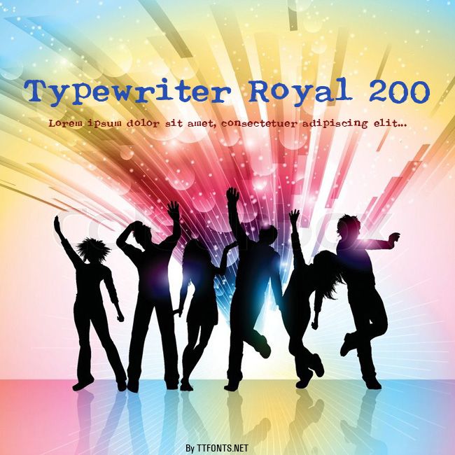 Typewriter Royal 200 example